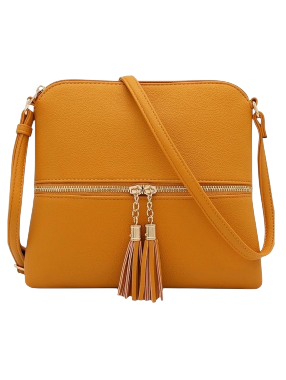 DELUXITY Lightweight Medium Crossbody Bag with Tassel
